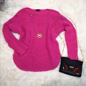 Tommy Hilfiger Fuschia Pink Drop Down Shoulder